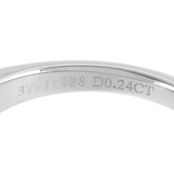 TIFFANY Silver Diamond Ring - Picture 6 of 9